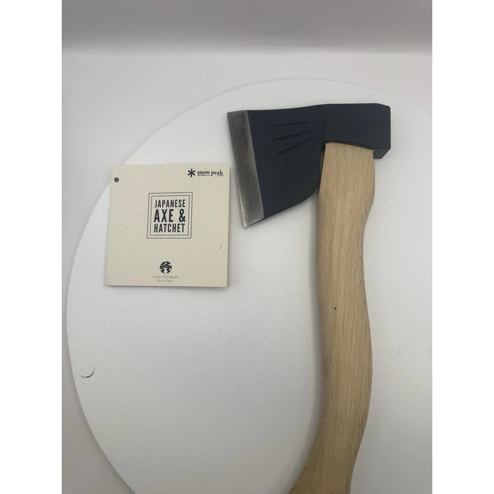 Snow Peak Hatchet With Leather Sheath Made In Japan Never Used Original Hand Tag